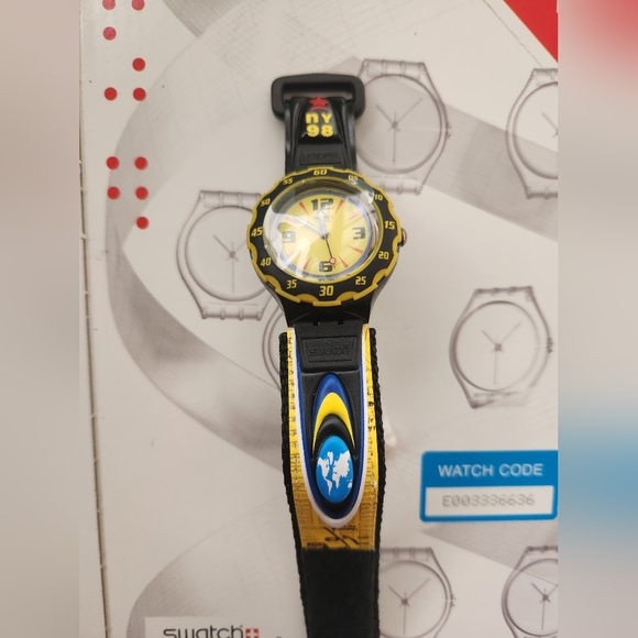 Vintage Swatch Scuba 200 Access Watch "Goodwill Games" SHB101. New Old Stock - Picture 9 of 15